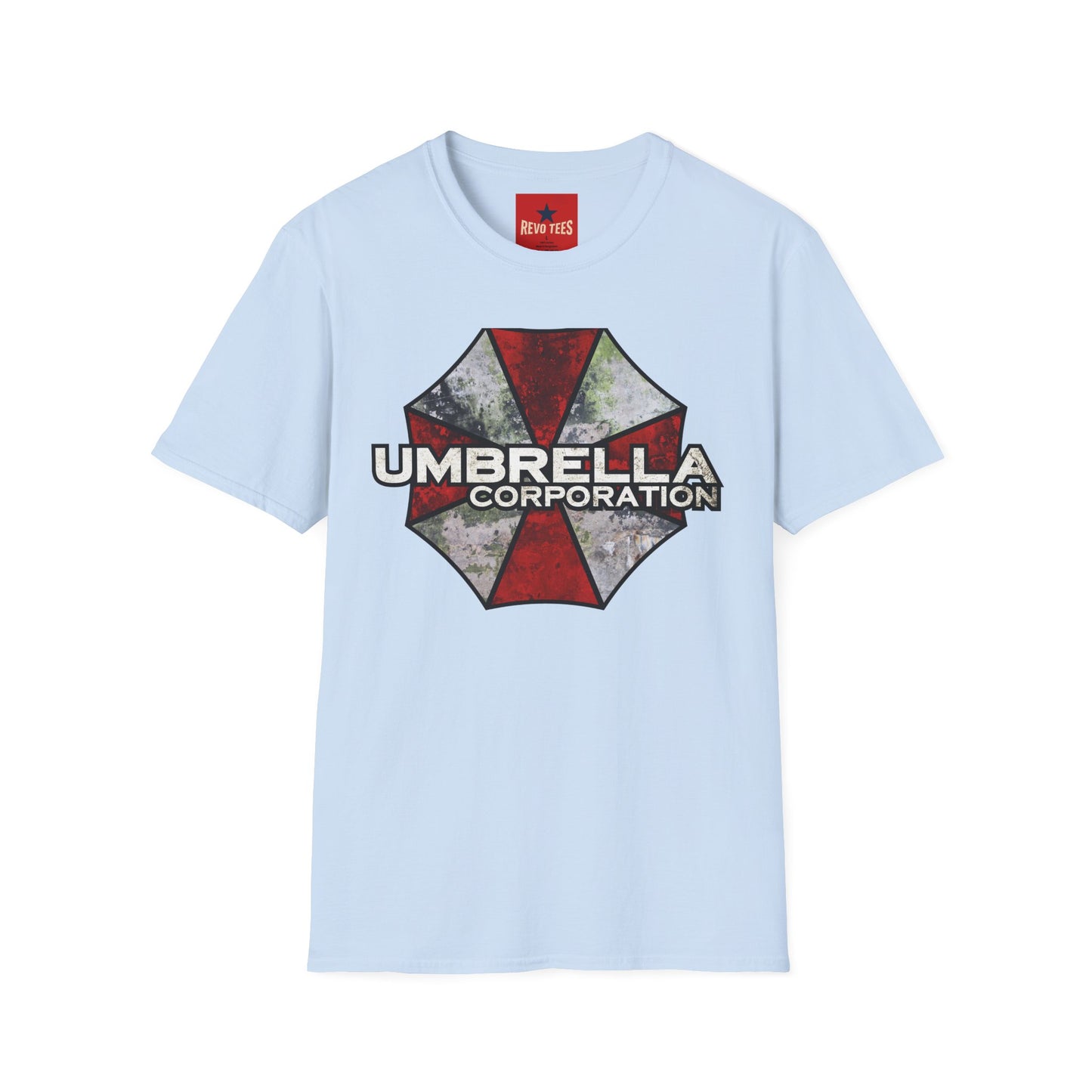 Umbrella Corporation Logo T-Shirt — Retro Distressed Biohazard Gaming Tee