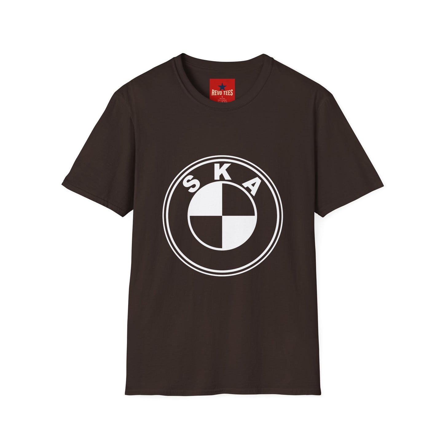 Ska Mod Target Logo T-Shirt — Retro Two-Tone Checkerboard Music Tee
