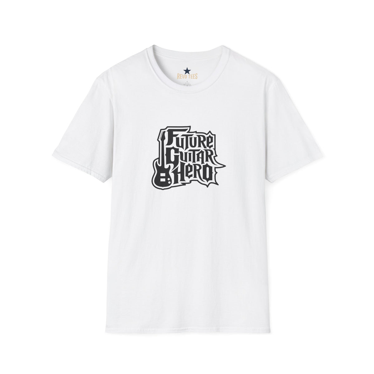 Revotees Future Guitar Hero Unisex Softstyle T-Shirt - alternate view 2