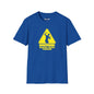 Revotees Caution Throwing Shapes Unisex Softstyle T-Shirt - alternate view 7