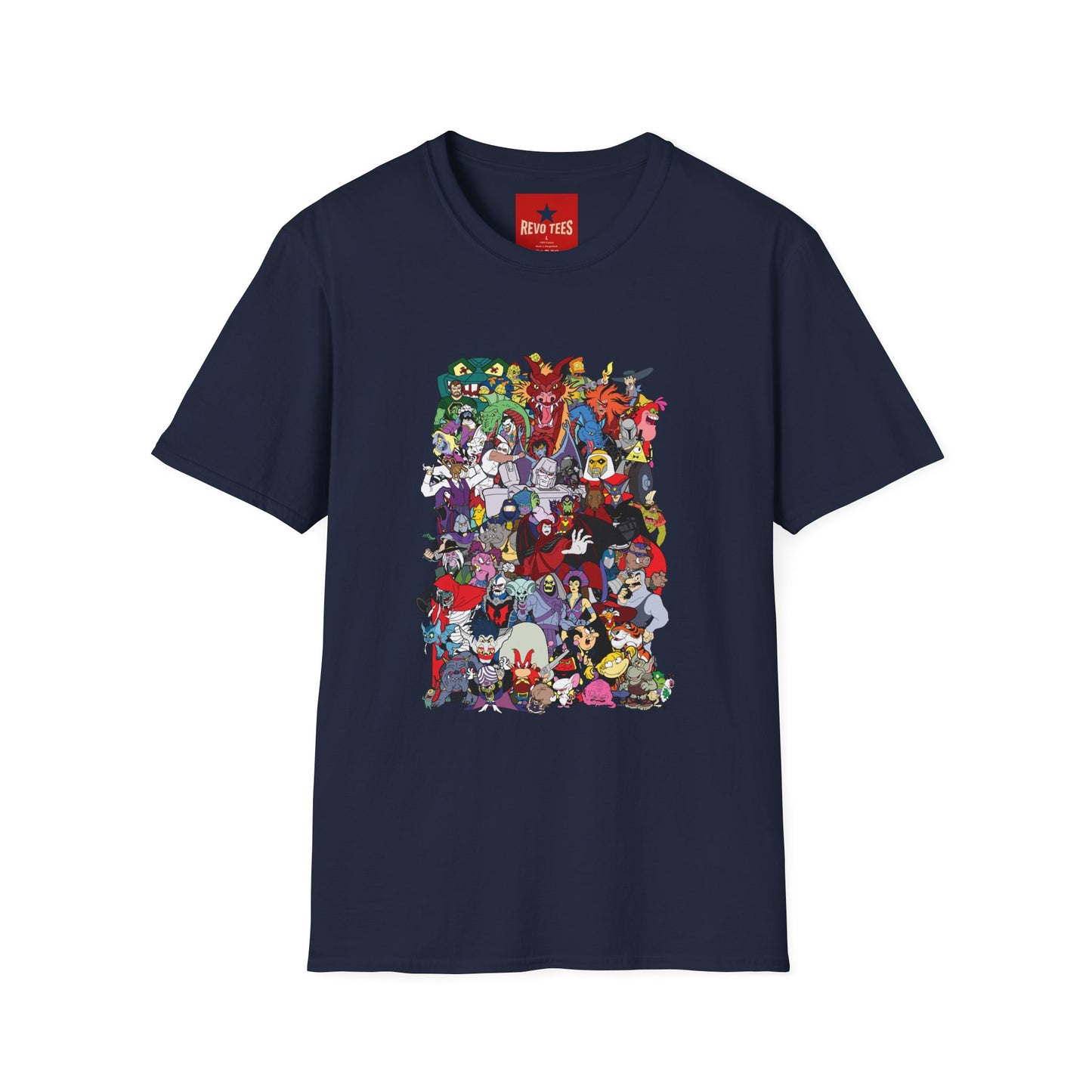 Cartoon Monster Collage T-Shirt