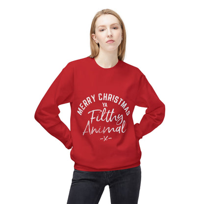 Merry Christmas Ya Filthy Animal Crewneck Sweatshirt