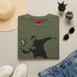 Banksy-Style Flower Bomber T-Shirt — Street Art Protest Graphic Tee