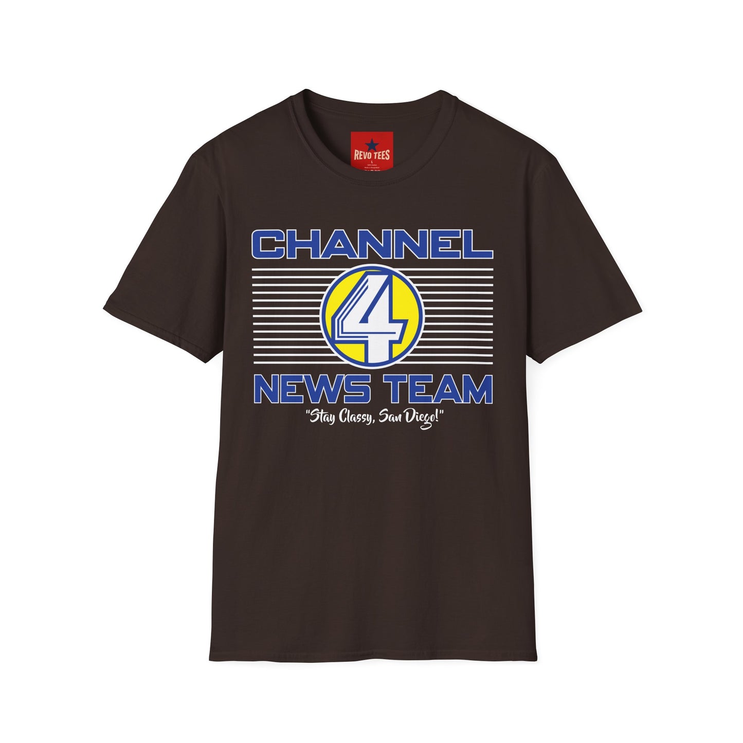 Channel 4 News Team T-Shirt — Retro Broadcast Graphic Tee