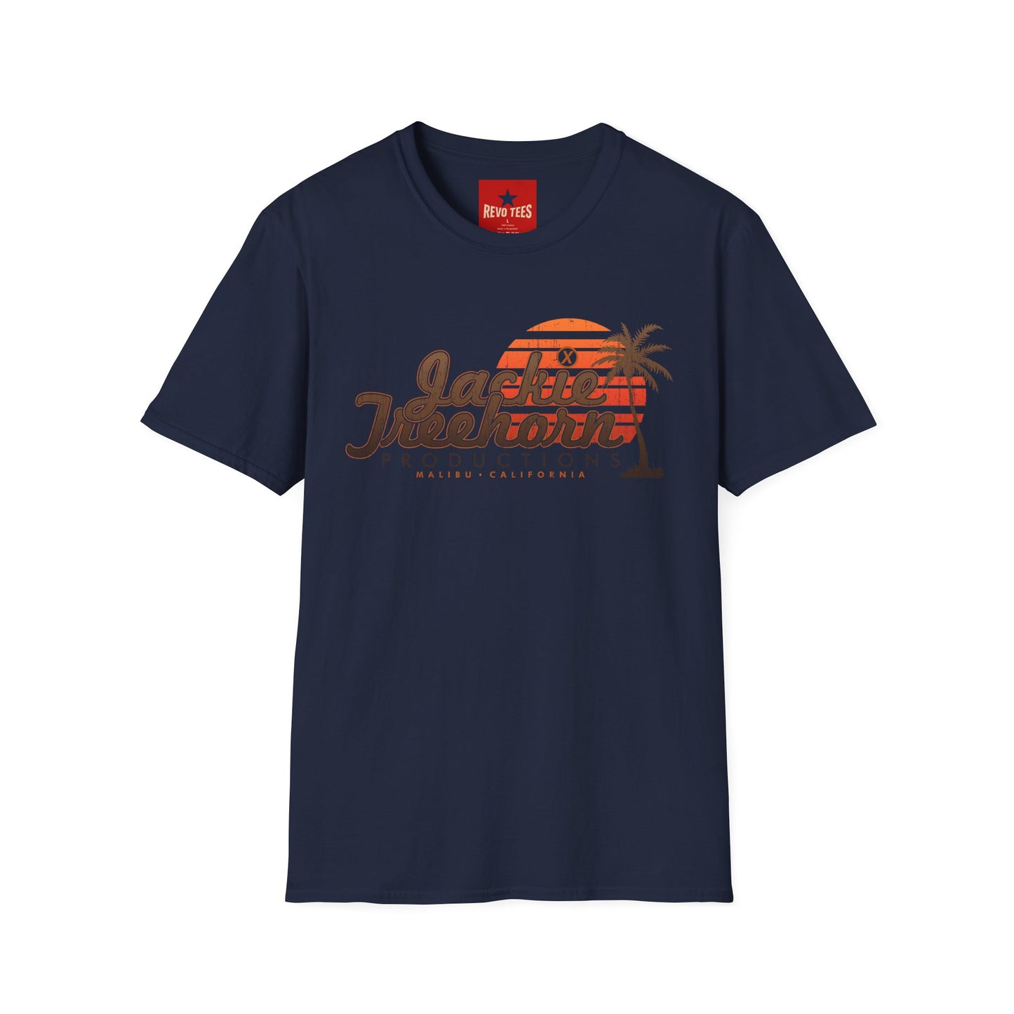 T-Shirt — Jackie Treelhorn Productions Vintage Sunset Logo (Malibu California)