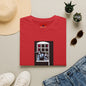 Banksy Window Watchers Graphic T-Shirt — Vintage Couple & Cat Illustration
