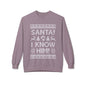 Elf Movie "Santa! I Know Him!" Holiday Ugly Sweater Design Crewneck Sweatshirt —