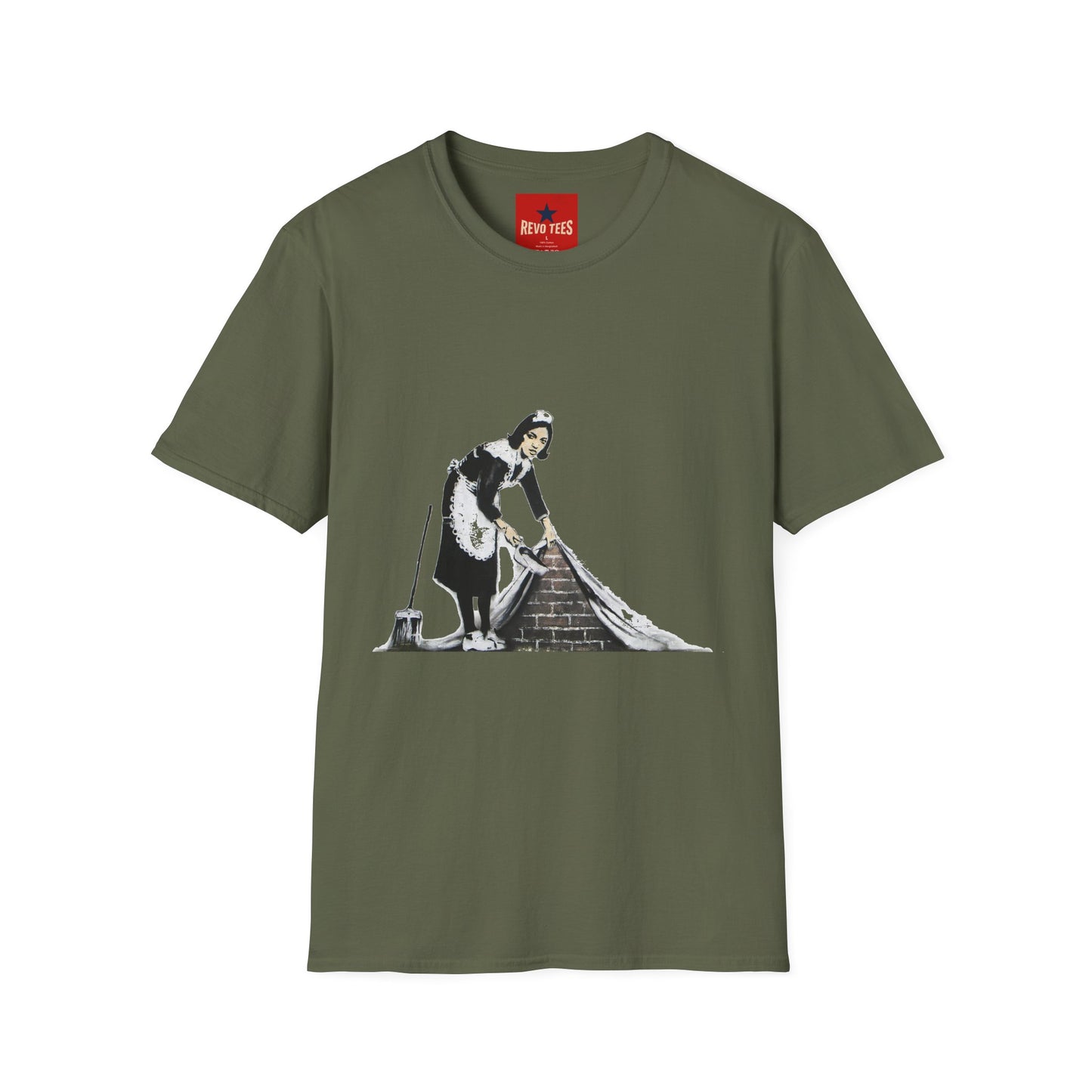 Banksy's Maid Street Art T-Shirt — Banksy-Inspired Housecleaning Graphic Tee