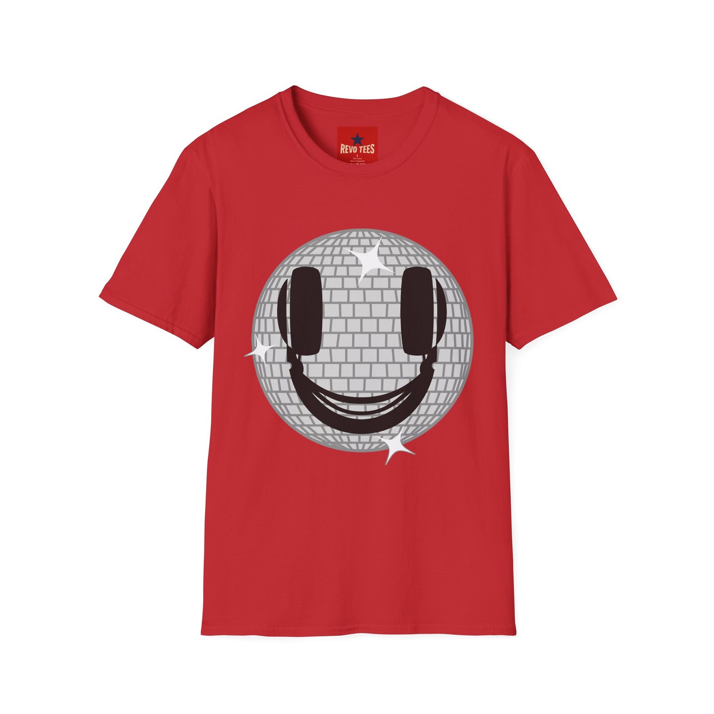 Smiling Disco Ball T-Shirt — Retro Dance Party Graphic Tee
