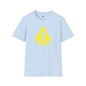 Revotees Caution Throwing Shapes Unisex Softstyle T-Shirt - alternate view 6