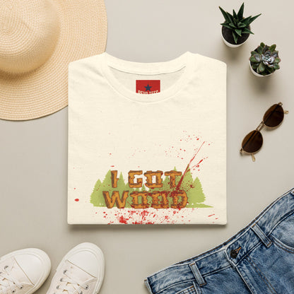 I Got Wood Funny Lumberjack T-Shirt — Camping, Outdoors & Carpenter Gift