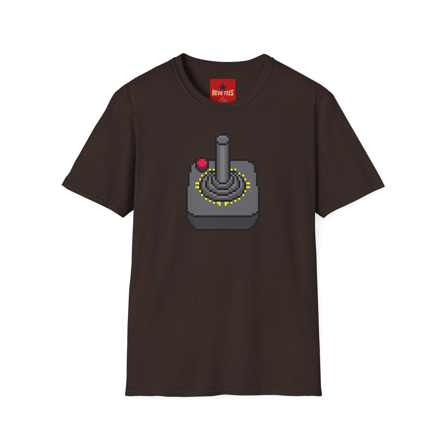 Retro Pixel Joystick T-Shirt — Vintage Gaming Arcade Tee