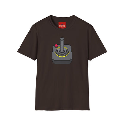 Retro Pixel Joystick T-Shirt — Vintage Gaming Arcade Tee