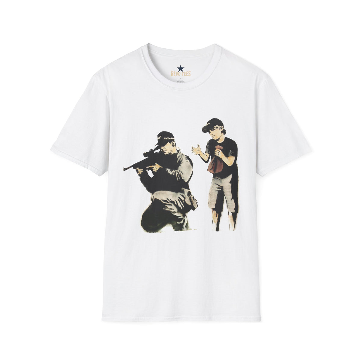 Revotees Banksy Sniper Graphic T-Shirt