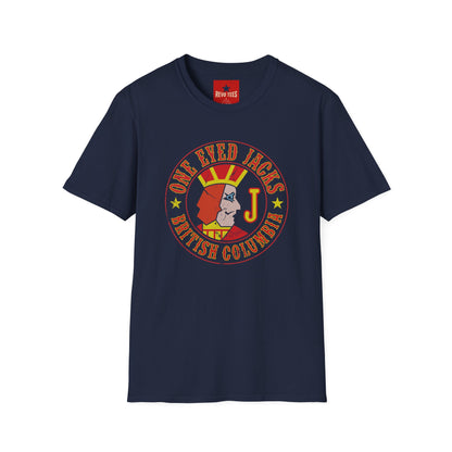 One Eyed Jacks British Columbia T-Shirt — Retro Casino Logo Tee