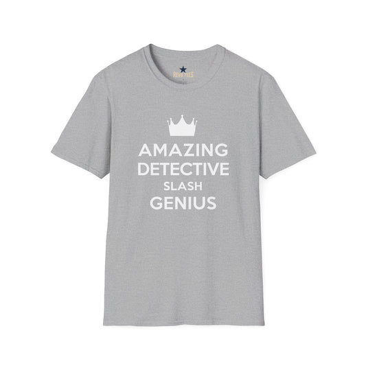 Revotees Amazing Detective Slash Genius Funny Crown Graphic for Sleuths Gift Giving T-Shirt - alternate view 2