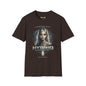 REVOTEES Hybrid Alien Graphic Tee — "I Associate With" Sci‑Fi Cosmic Portrait Shirt