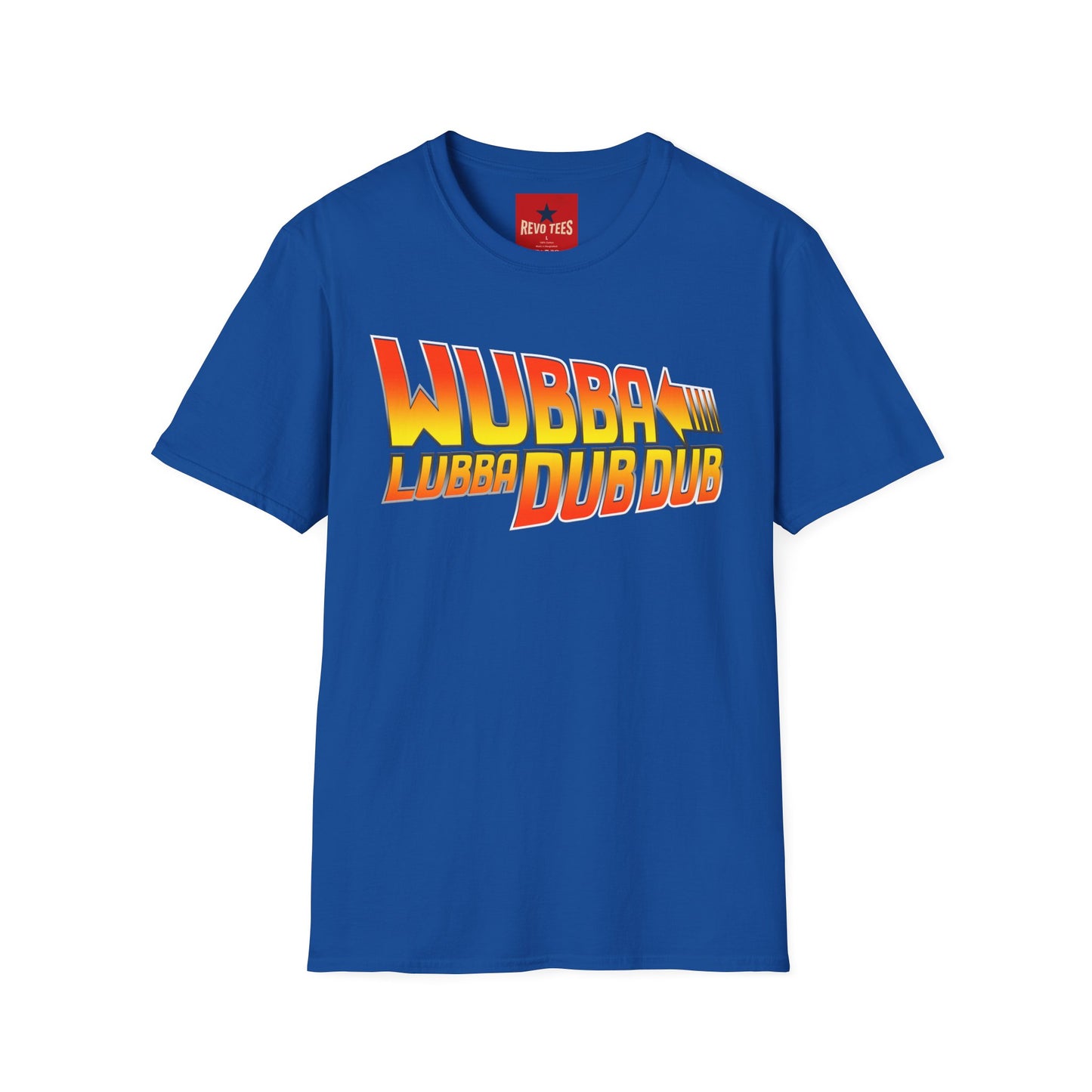 Wubba Lubba Dub Dub T‑Shirt — Retro Gradient Sci‑Fi Quote Tee