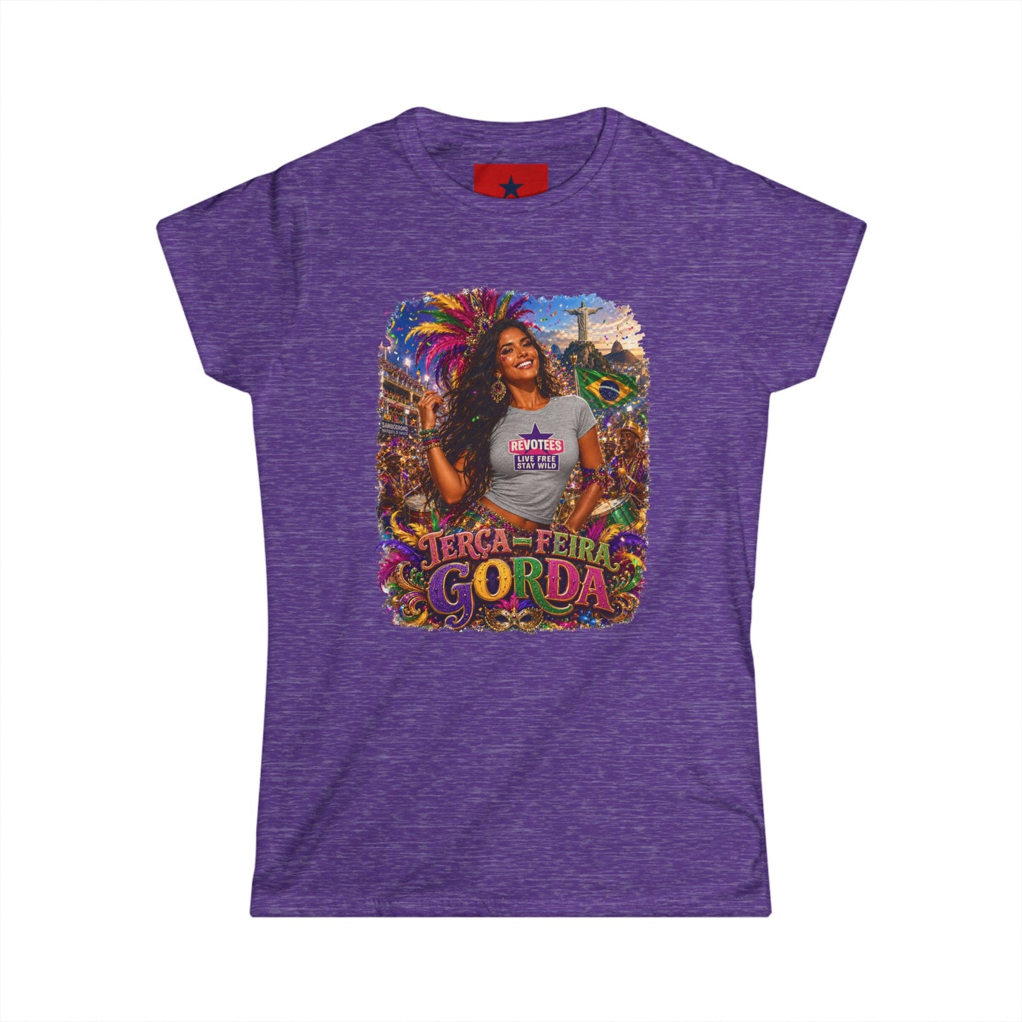 Rio Carnival Festival Tee — Women's White Crewneck