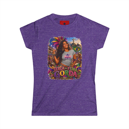 Rio Carnival Festival Tee — Women's White Crewneck