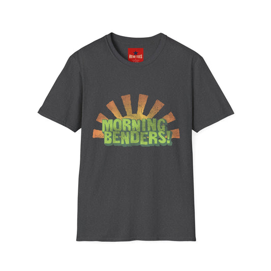 Morning Benders T-Shirt — Retro Sunrise Graphic Tee