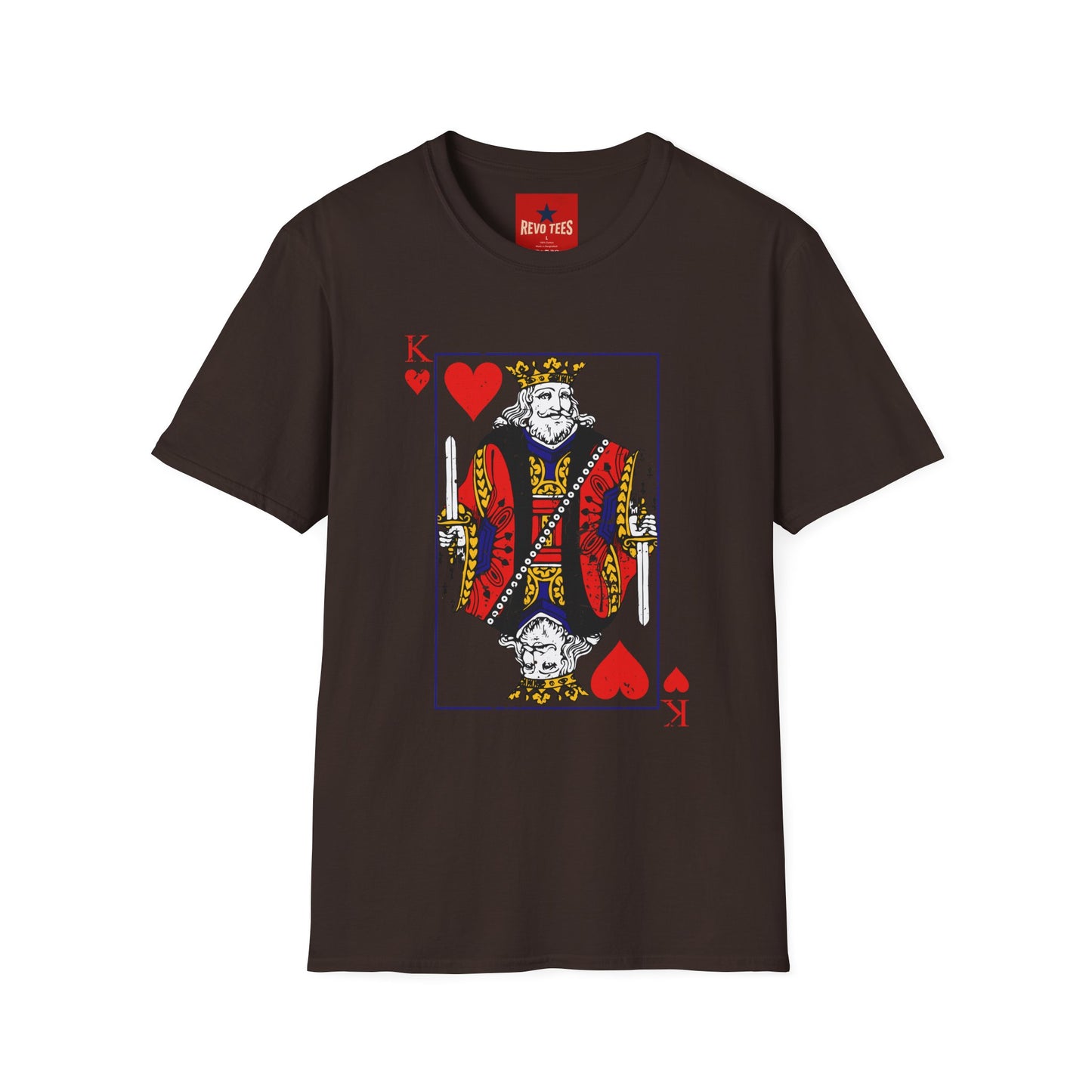 King of Hearts T-Shirt — Vintage Playing Card Graphic Tee