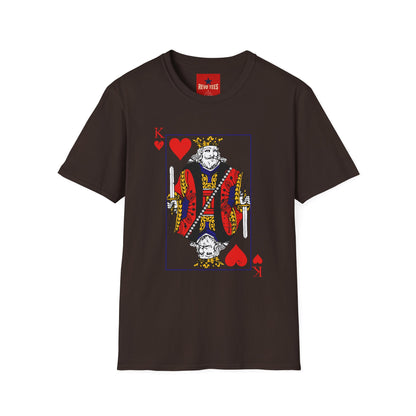 King of Hearts T-Shirt — Vintage Playing Card Graphic Tee