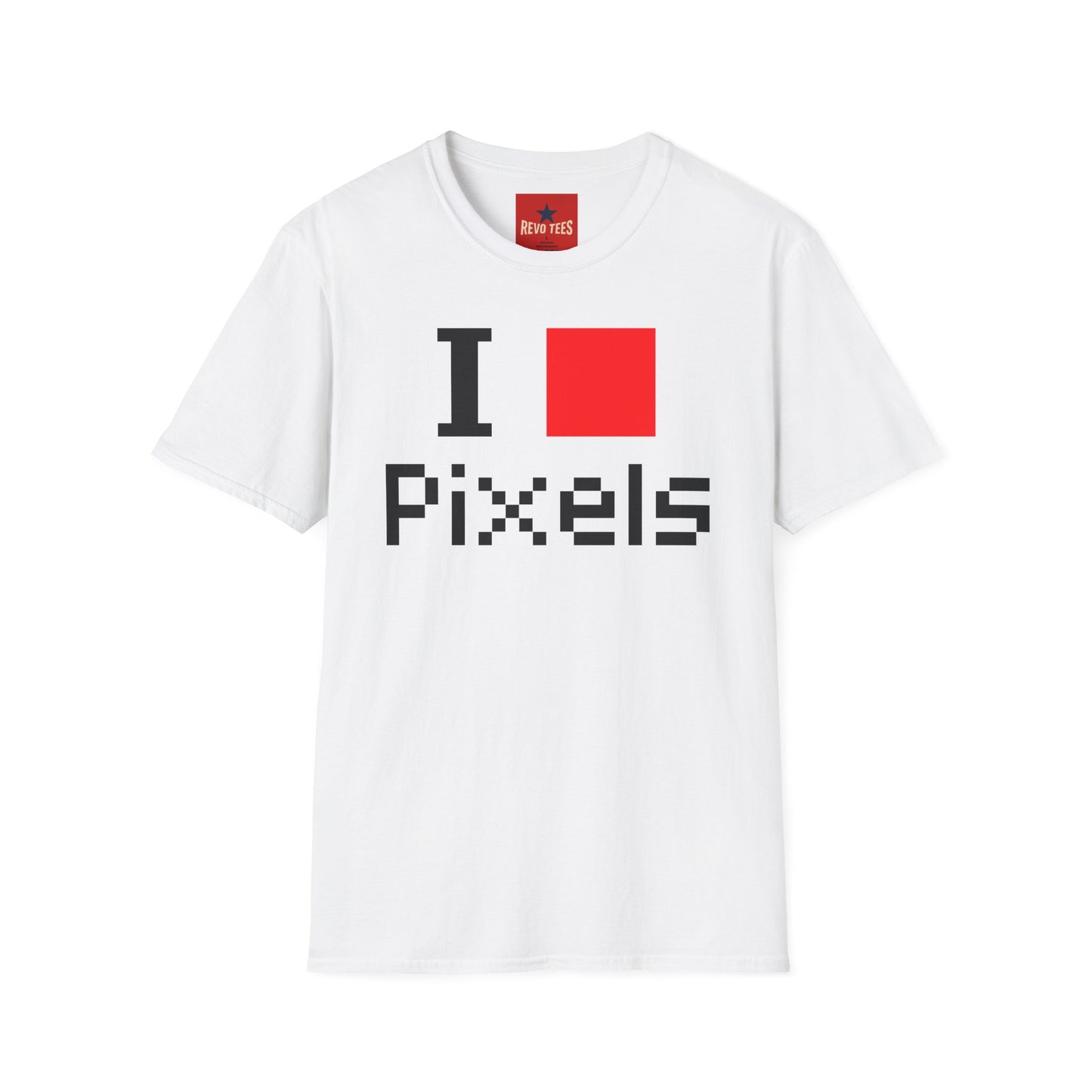 Pixels Lover T‑Shirt — I [Red Square] Pixels Retro Gamer Tee