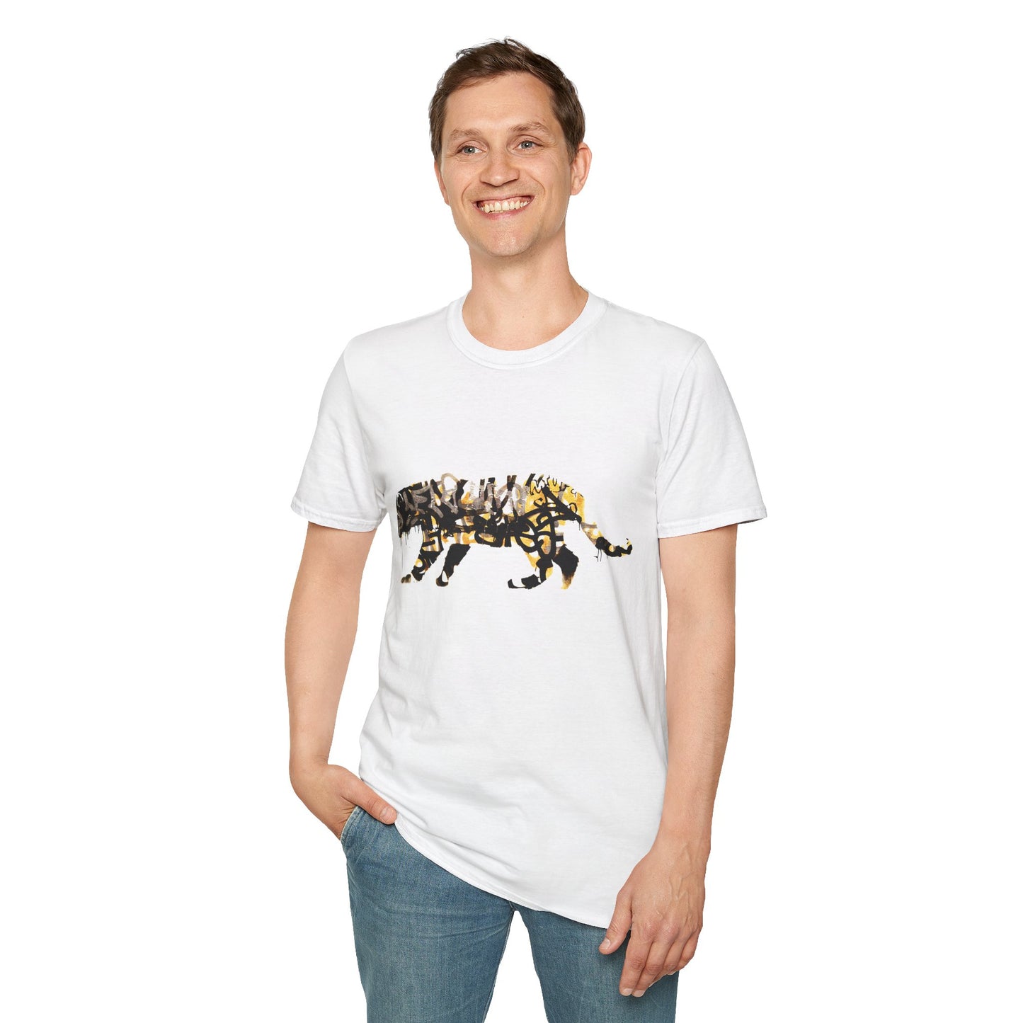 Banksy Graffiti Tiger T-Shirt — Urban Street Art Cat Tee