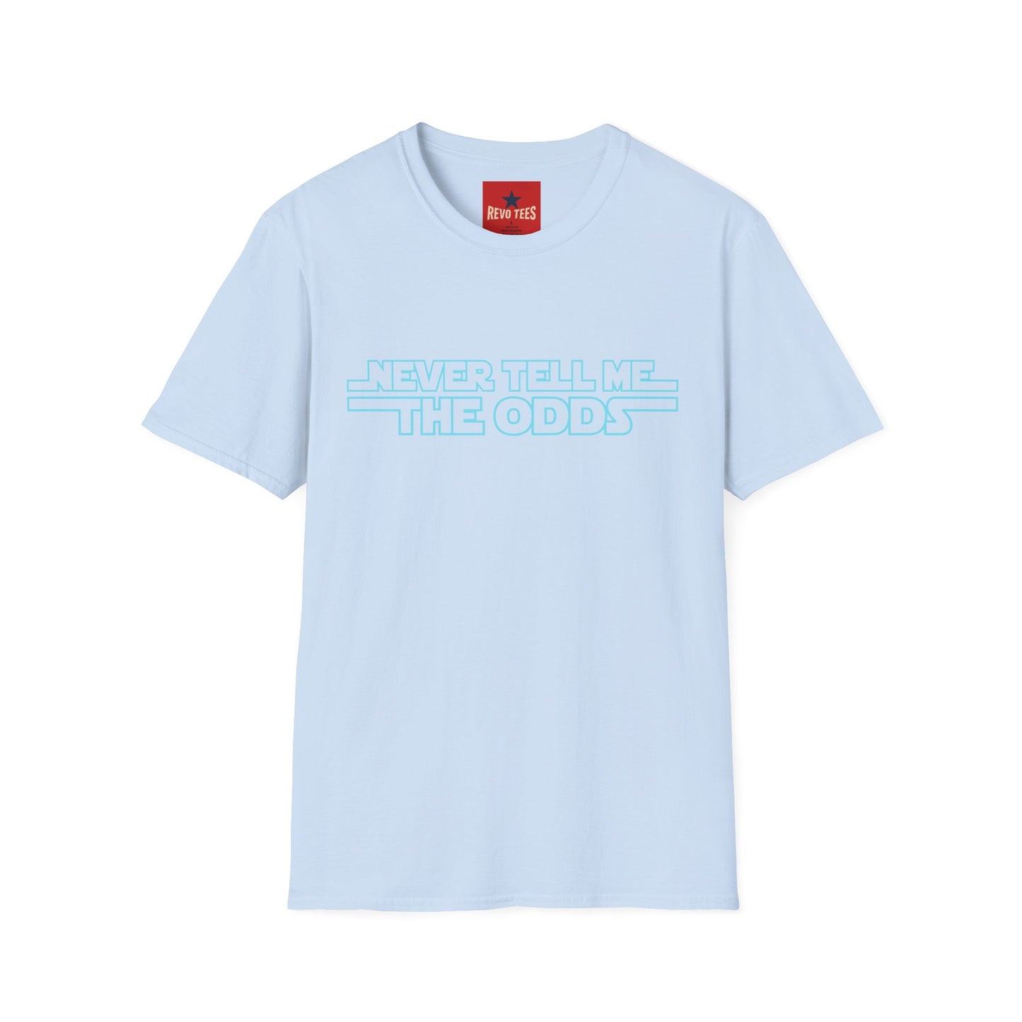 Never Tell Me the Odds T-Shirt — Retro Sci‑Fi Quote Tee