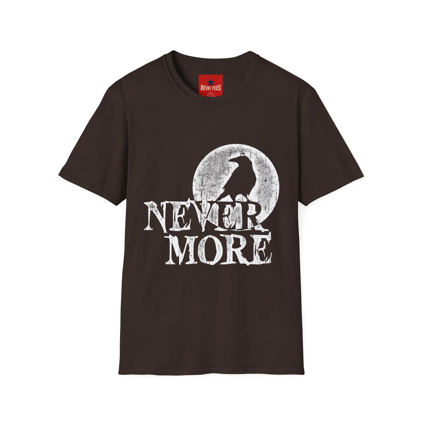 Nevermore Raven T-Shirt — Gothic Poe Crow Moon Tee