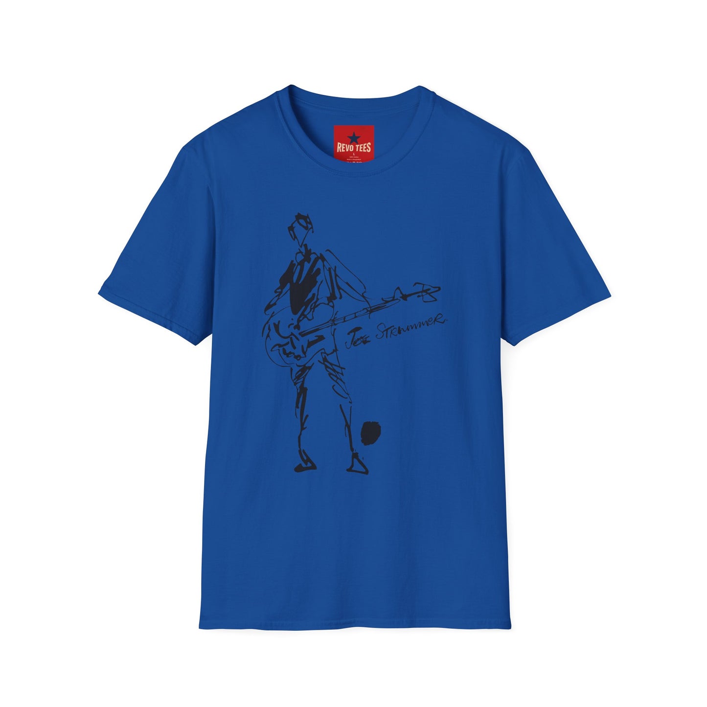 The Clash - Joe Strummer Sound Check - By Ray Lowry - Unisex Softstyle T-Shirt