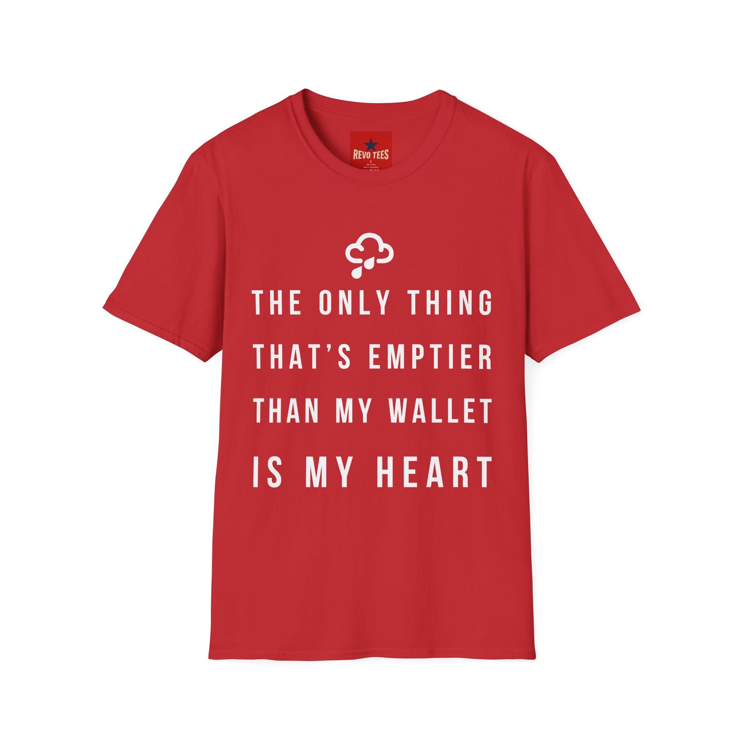 Emptier Than My Wallet - Unisex Softstyle T-Shirt