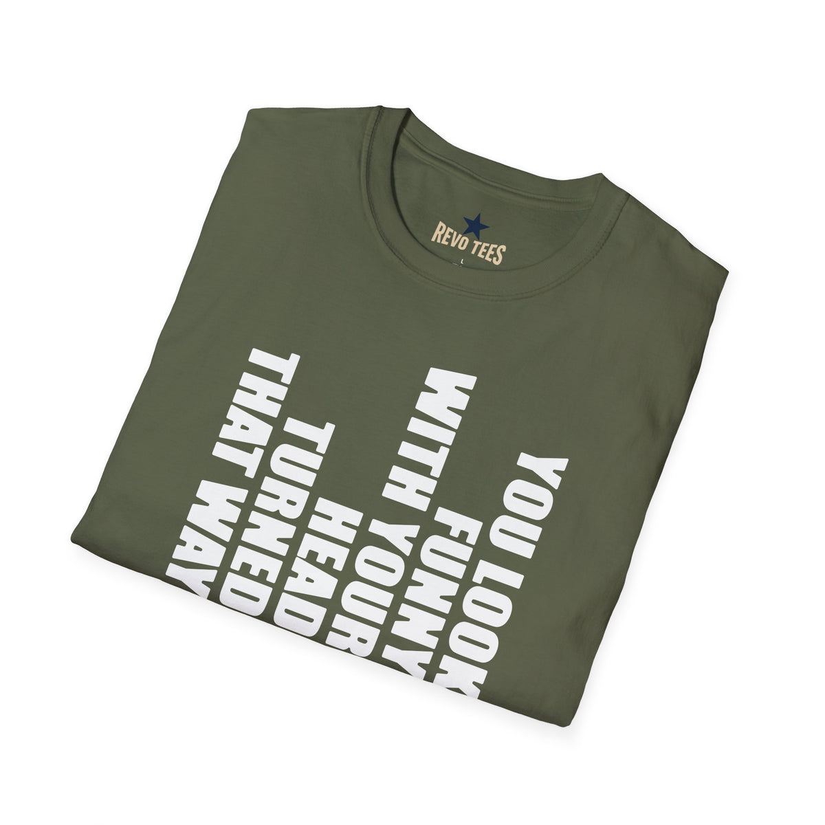 Revotees You Look Funny with Your Head Turned That Way Vertical Graphic T-Shirt - alternate view 14