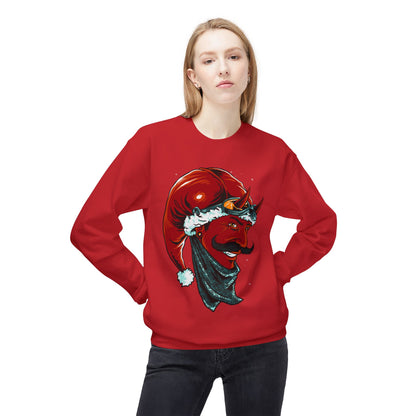 Devil Santa — Vintage Holiday Demon Graphic Crewneck Sweatshirt