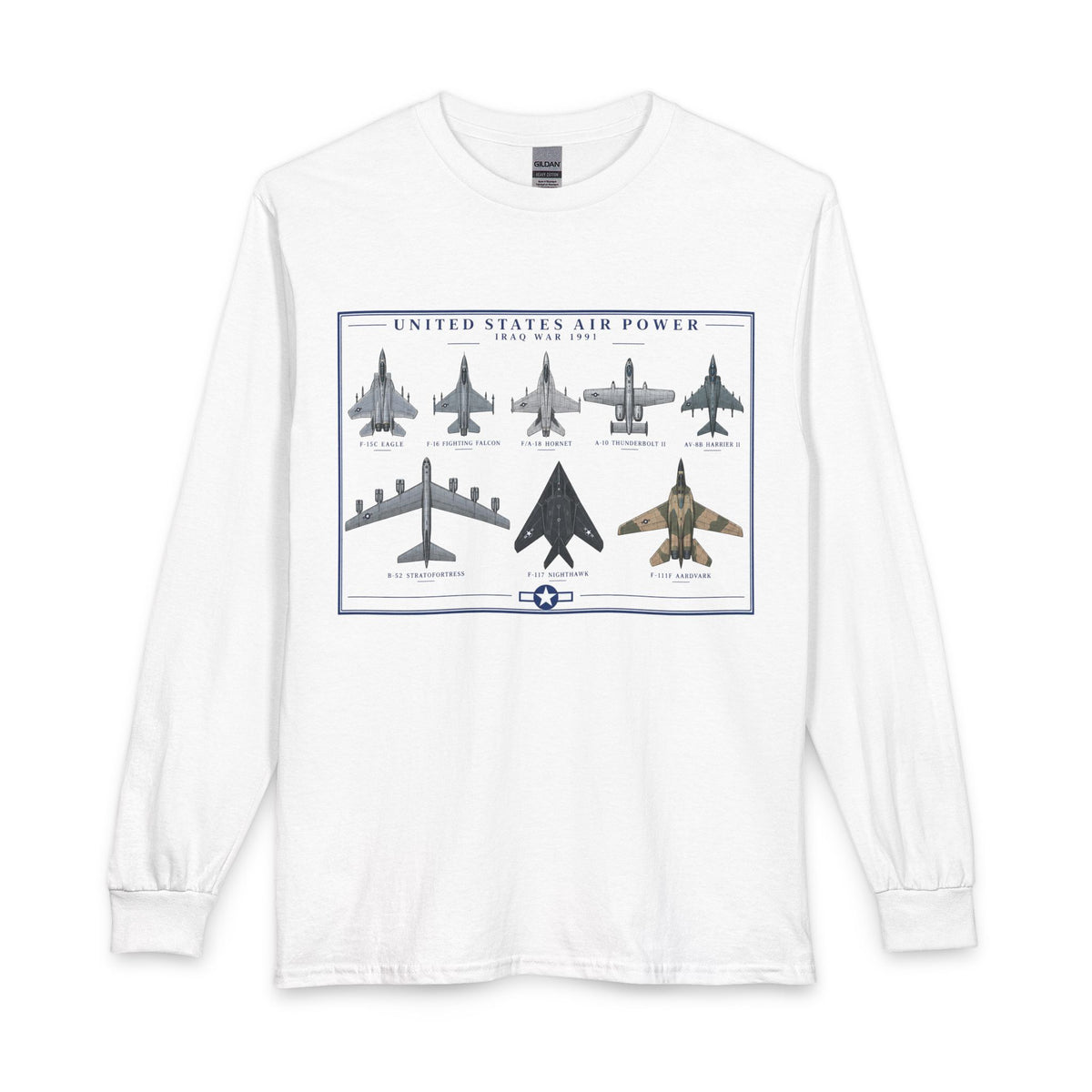 US Air Force Gulf War Jets Long Sleeve Tee