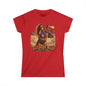 Burning Man Women's Softstyle Tee — Minimal White Festival Tee
