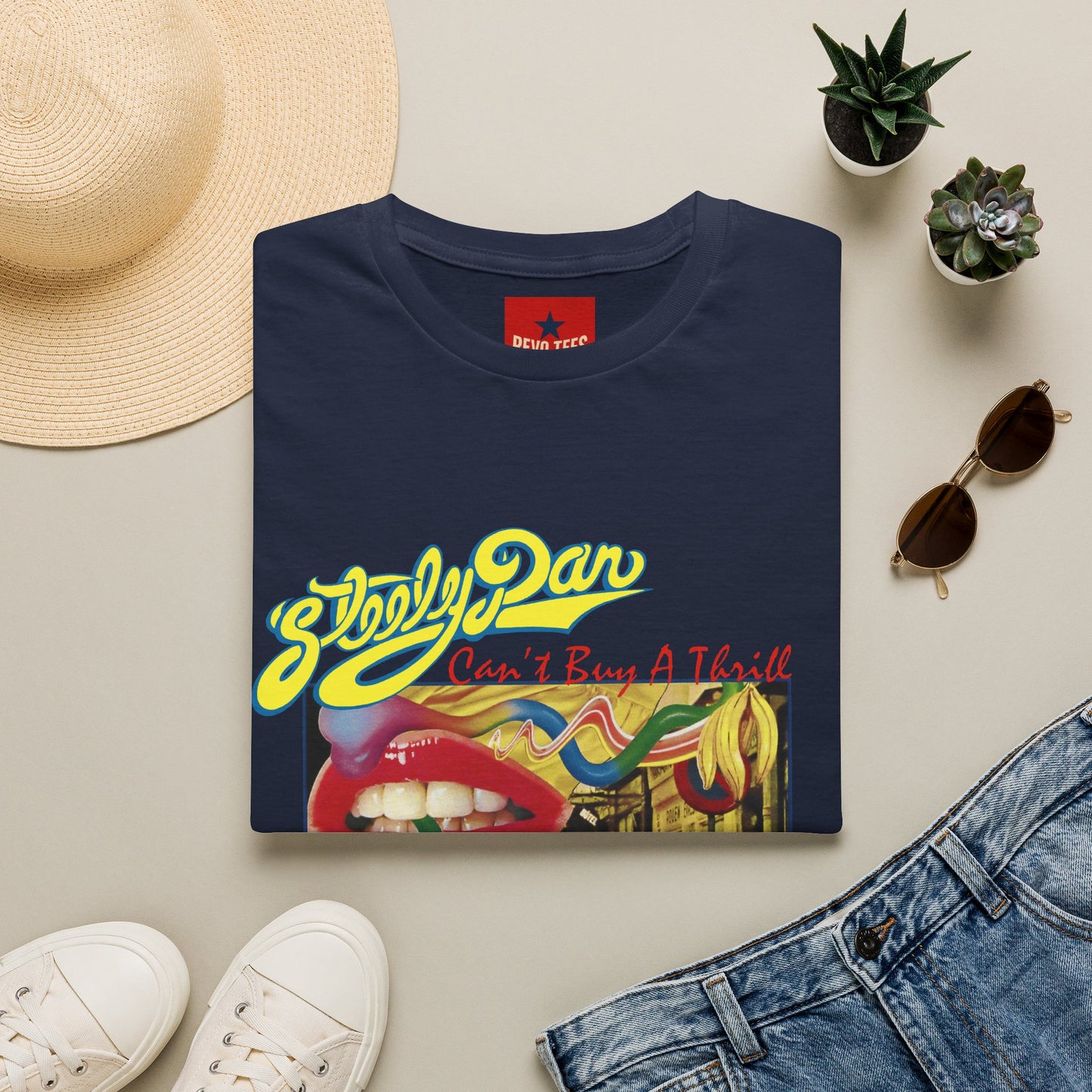 Steely Dan "Can't Buy a Thrill" Retro Album Art T-Shirt