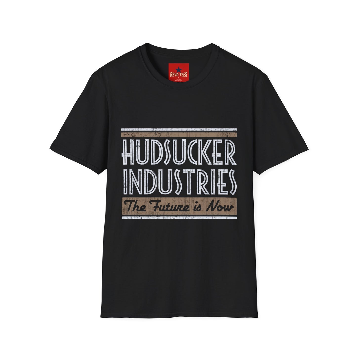 Hudsucker Industries Retro Logo T‑Shirt – 'The Future is Now' Graphic Tee