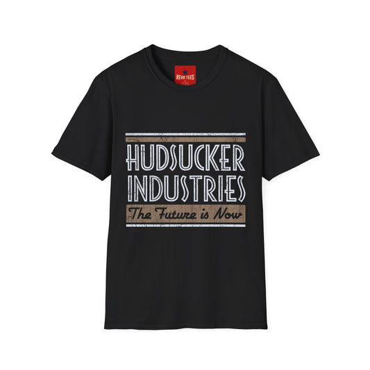 Hudsucker Industries Retro Logo T‑Shirt – 'The Future is Now' Graphic Tee