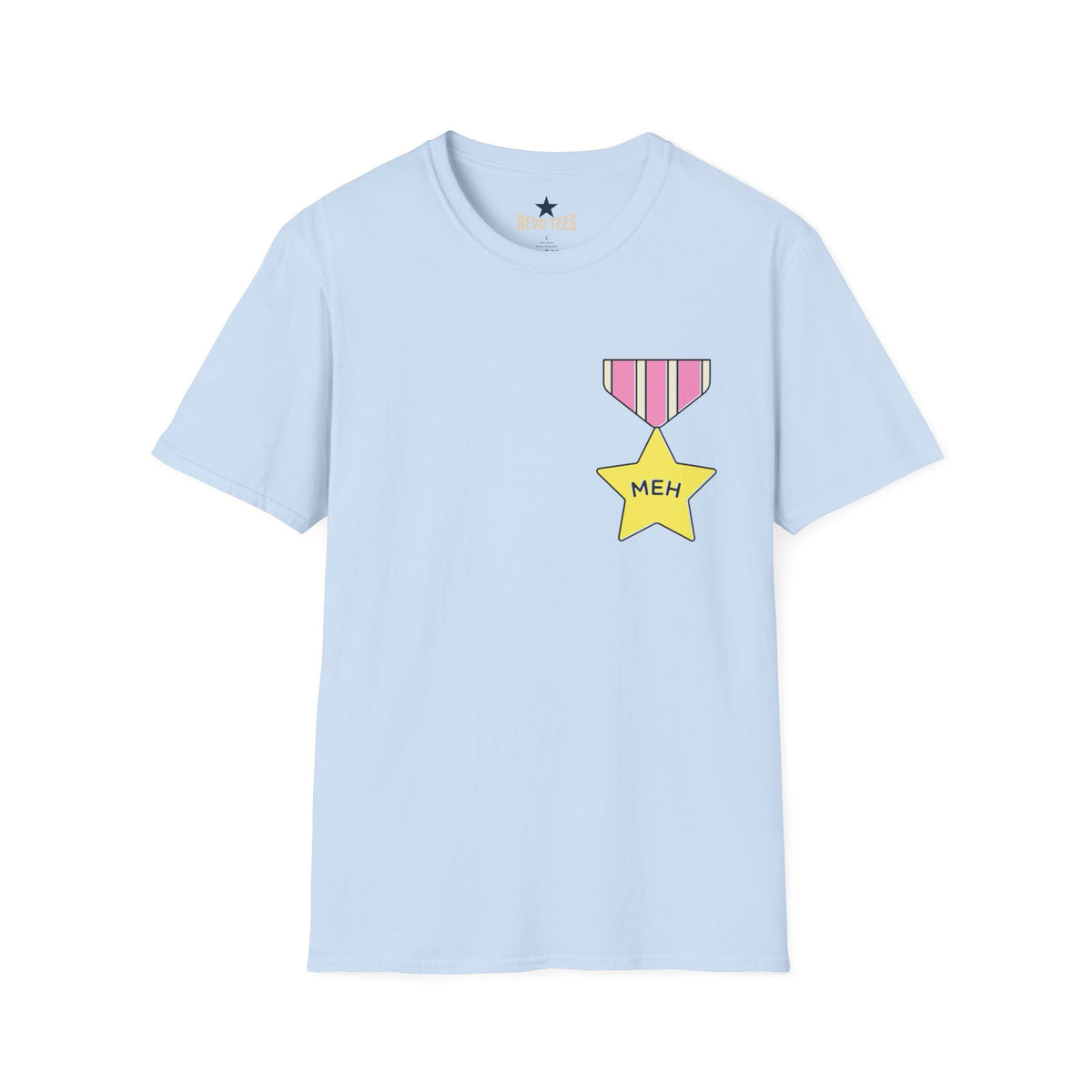 Revotees Meh Medal Graphic Funny Casual Award Shirt T-Shirt - alternate view 8
