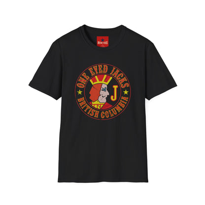 One Eyed Jacks British Columbia T-Shirt — Retro Casino Logo Tee