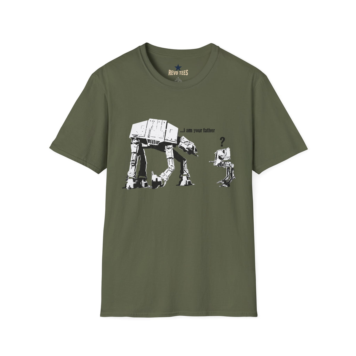 Revotees Banksy I Am Your Father Star Wars at Funny Graphic T-Shirt - alternate view 4