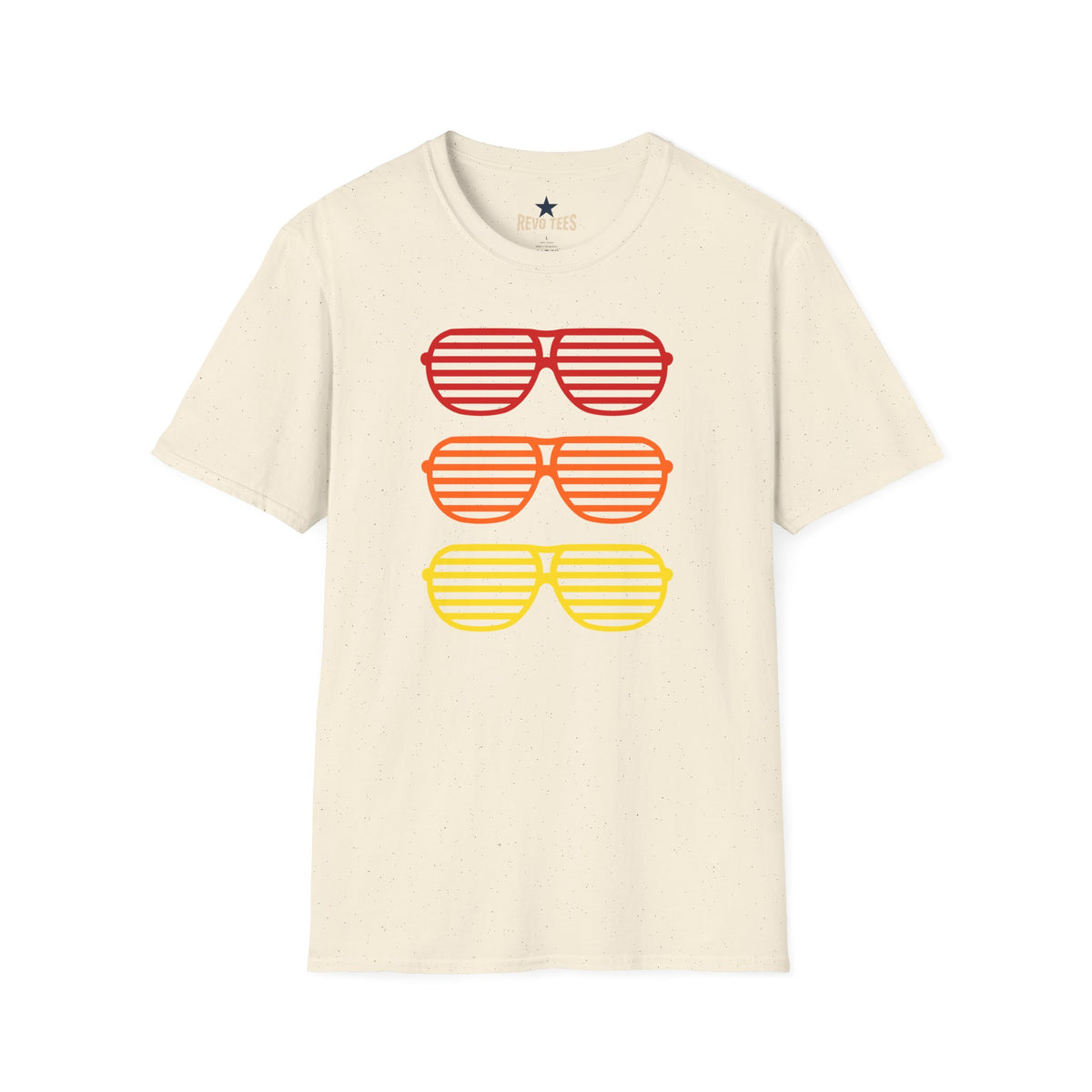 Revotees Retro Shutter Shades Gradient Graphic T-Shirt - alternate view 5