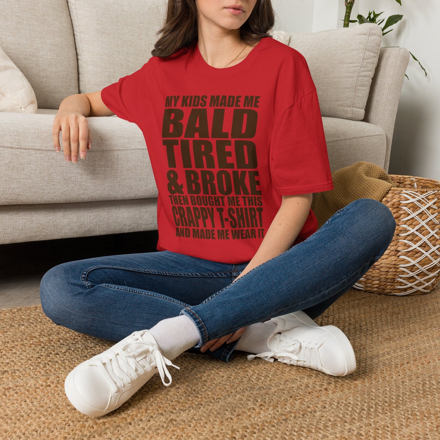 Bald, Tired & Broke T-Shirt — Funny Mom/Dad Parenting Tee