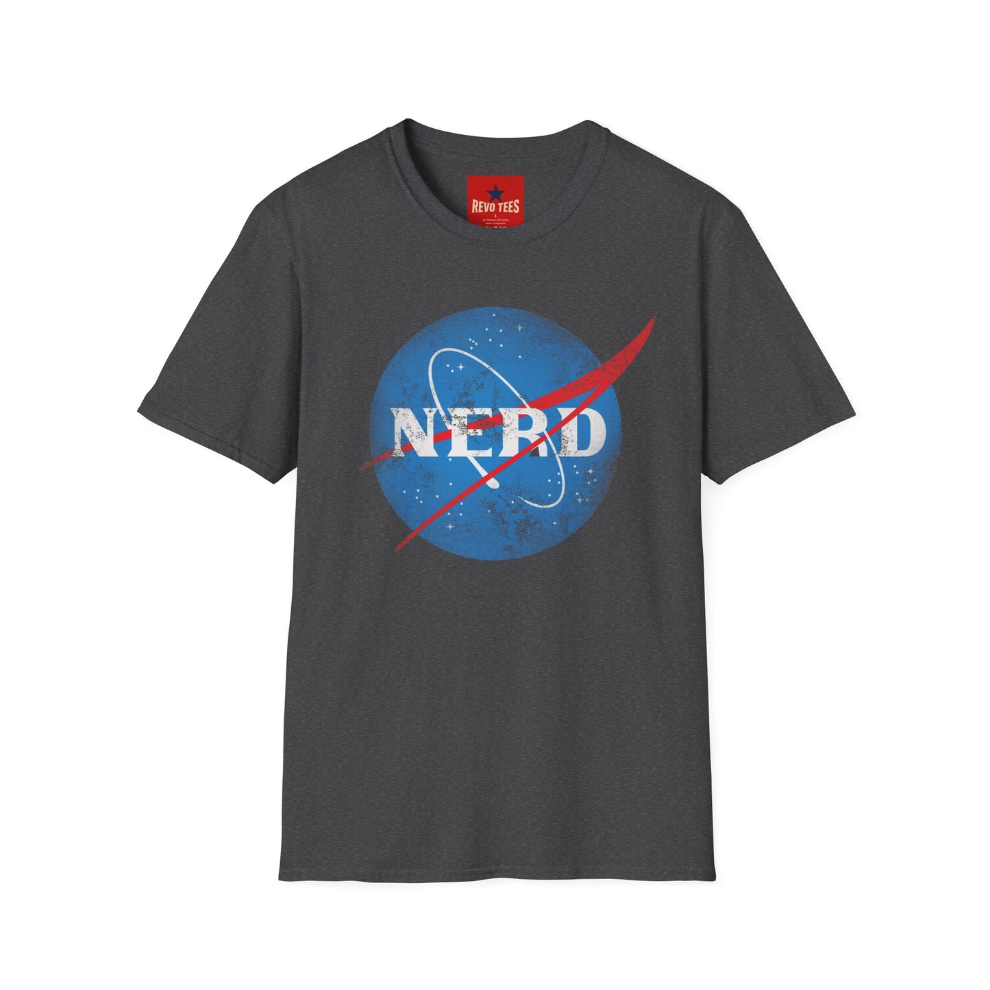 Nerd Space Logo T‑Shirt — Retro NASA-Inspired Graphic Tee