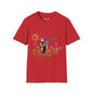 Revotees Banksy Style Soldier with Childlike Doodle Flowers T-Shirt - alternate view 9
