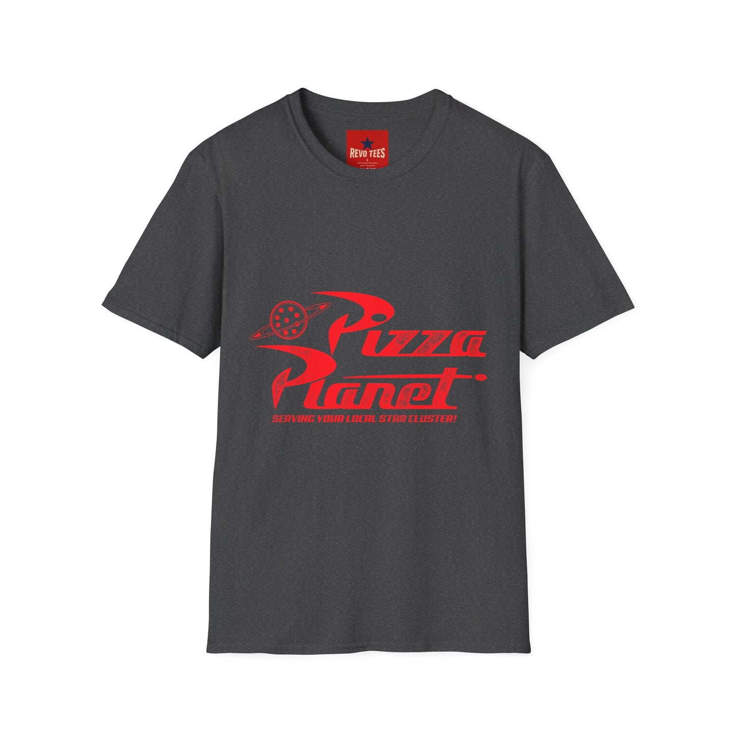 Pizza Planet T-Shirt — Retro Space Pizza Logo Tee