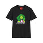 Green Hair Girl T-Shirt — Personalized Name Graphic Tee (e.g., Jennifer)