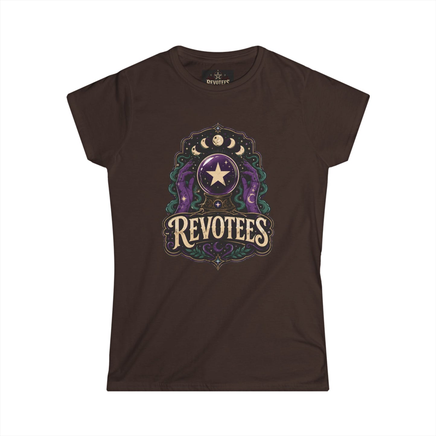 Revotees Mystic Star Women's Tee — Celestial Astrology Graphic Shirt